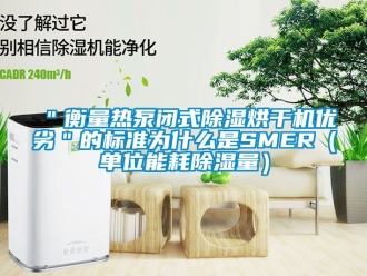 企业新闻＂衡量热泵闭式除湿烘干机优劣＂的标准为什么是SMER（单位能耗除湿量）