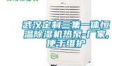 武汉定制三集一体恒温除湿机热泵-厂家,便于维护